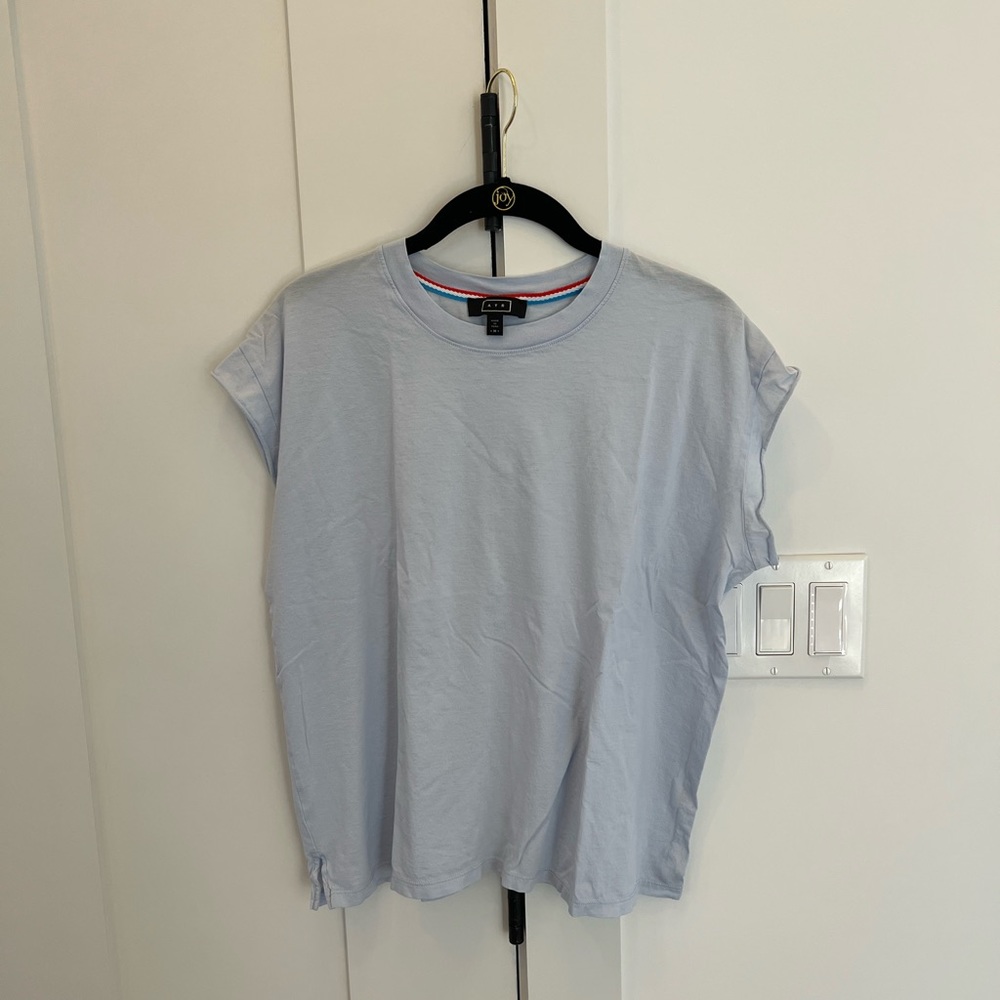 AYR Sky Blue Short Sleeve Top